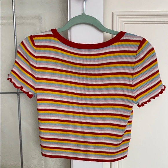 Only Rainbow button up T-shirt - 90’s vibes - Picture 2 of 5